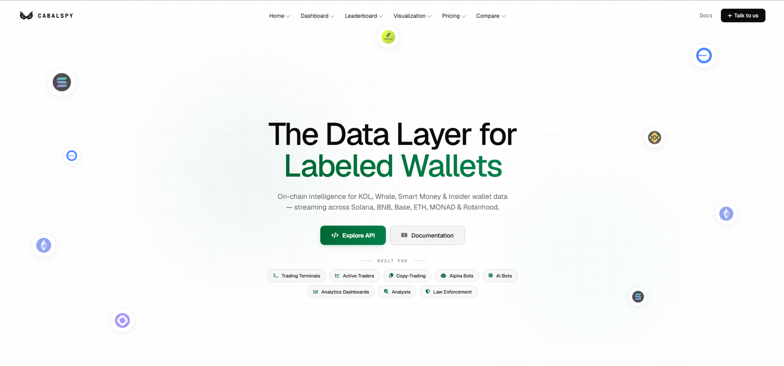 Screenshot of the CabalSpy website